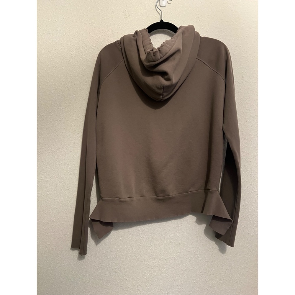 #1709 Frank & Eileen Tee Lab Gray Distressed Drawstring Hoodie Sweatshirt Medium - Picture 6 of 9